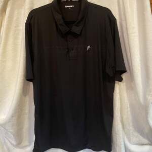 Hooey‎ Cowboy Golf Polo Shirt Black Men's Size XXL